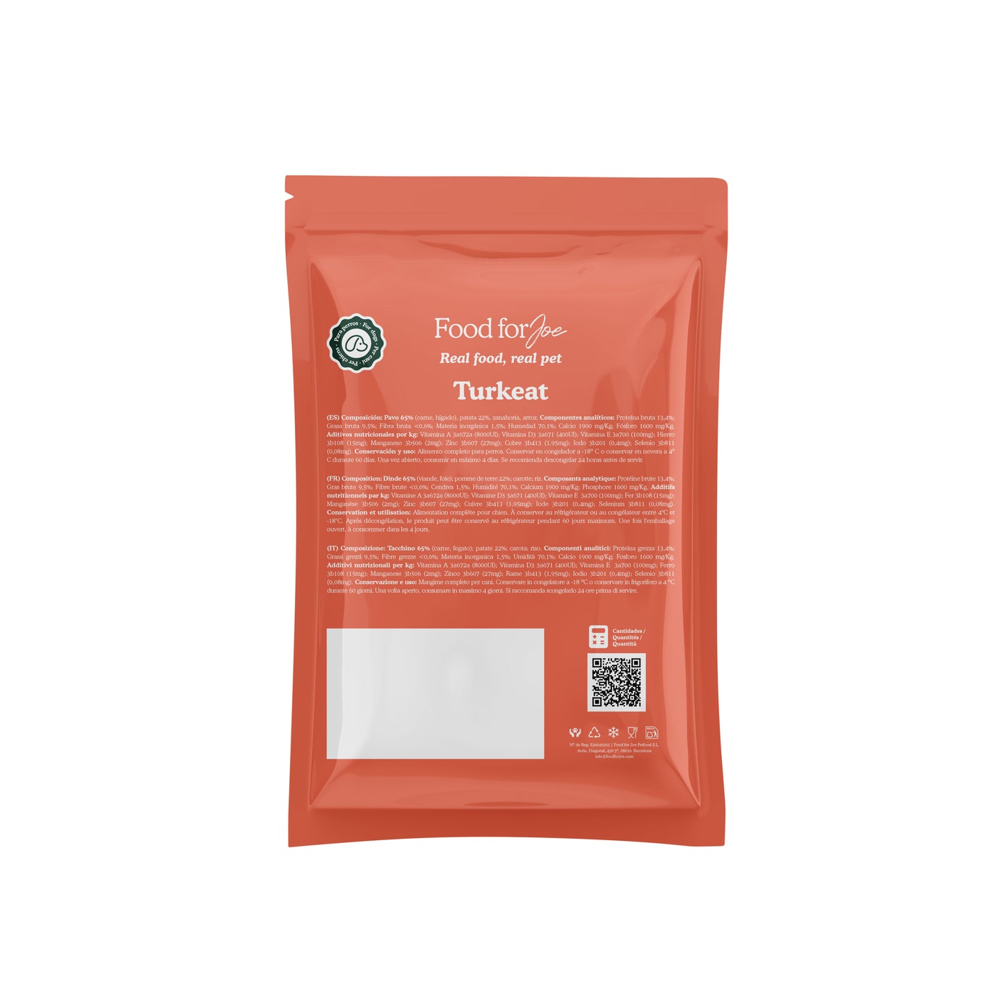Giant Pavo 1200 gr - Receta de pavo para perros medianos y grandes