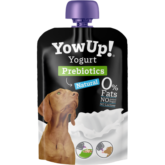 Yow Up yogur natural sin lactosa - Prebiótico para perro