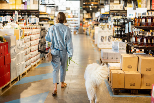 Pueden entrar perros en un supermercado