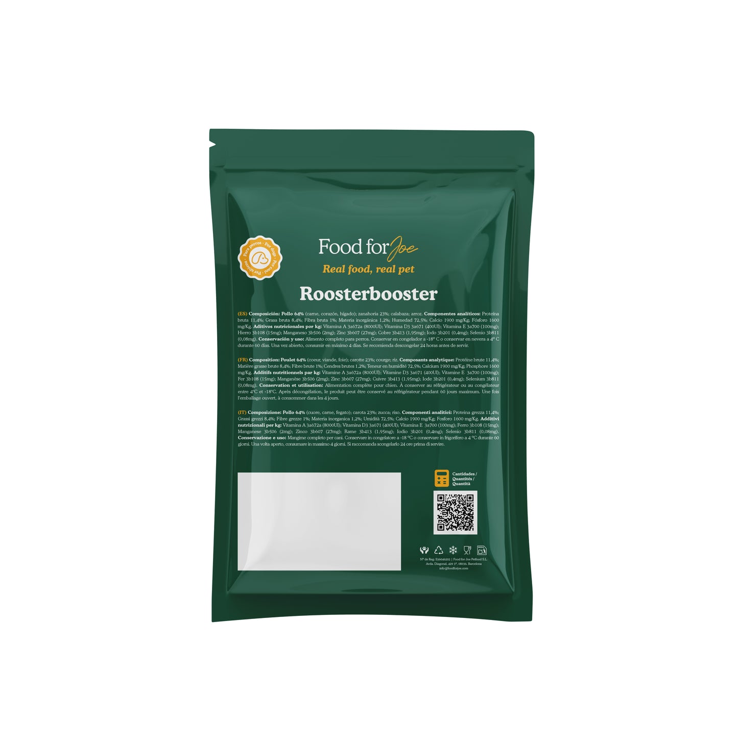 Roosterbooster - menú de pollo para perros 400g