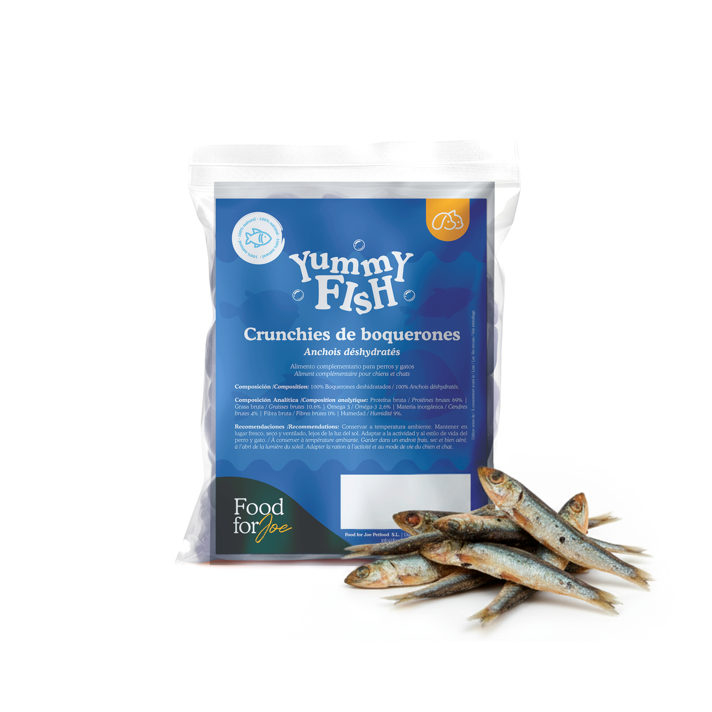 🎁 YUMMY FISH - Crunchies de boquerones - Snack 100% natural (100% off)