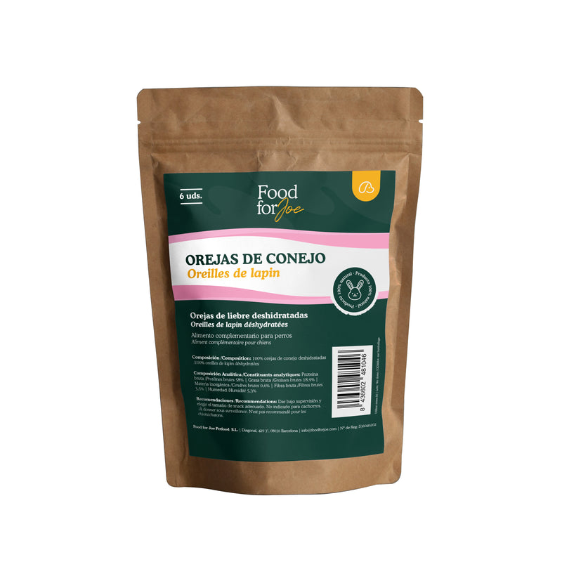 Oreja de conejo - Snacks 100% natural