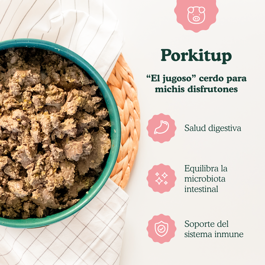 Porkitup - menú de cerdo para gatos 200g