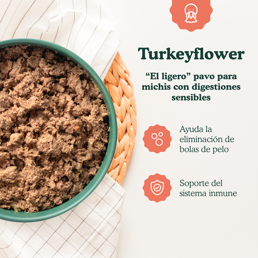 Turkeyflower - menú de pavo para gatos 200g