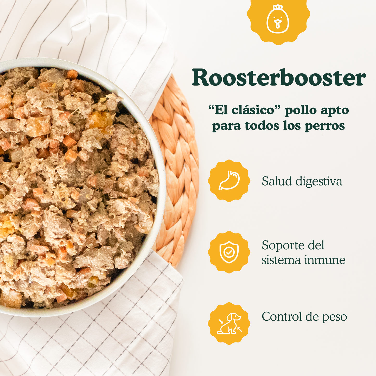 Roosterbooster - menú de pollo para perros 400g