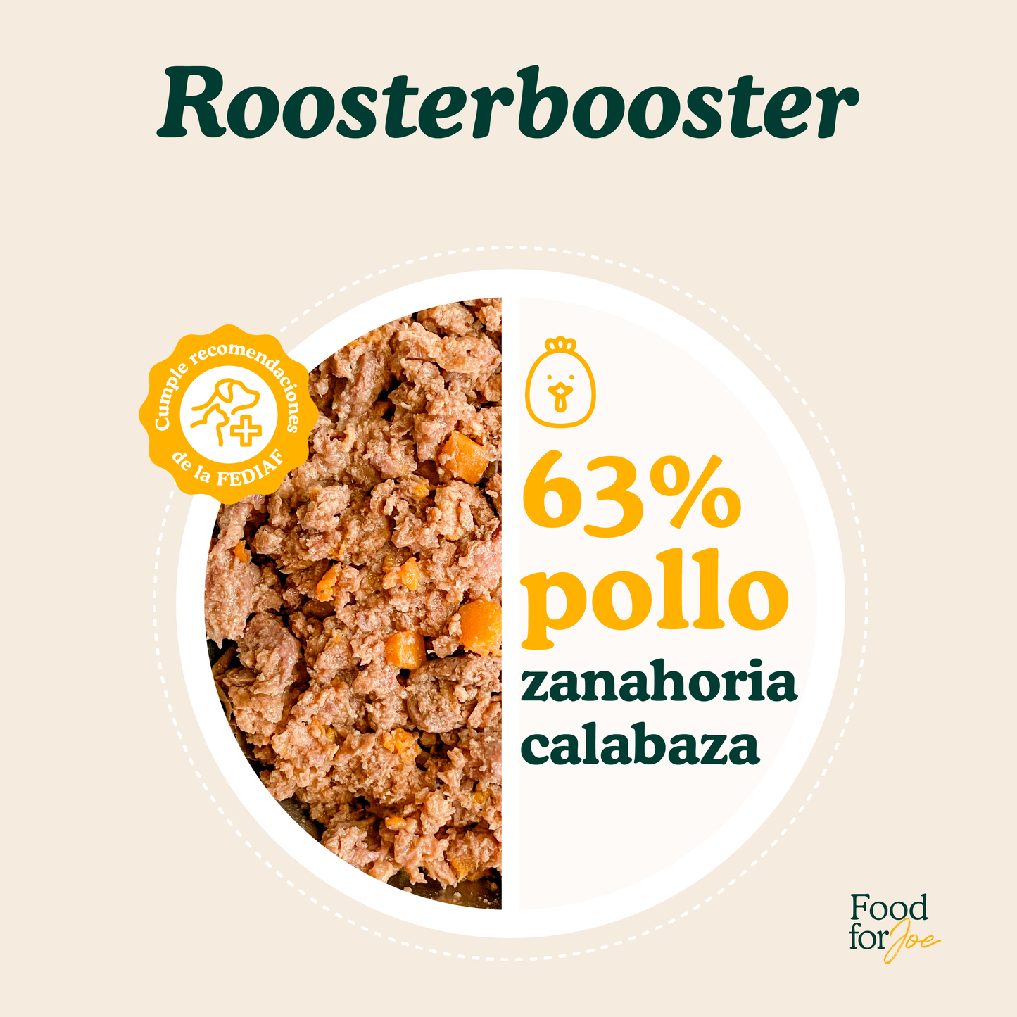 Roosterbooster - menú de pollo para perros 400g