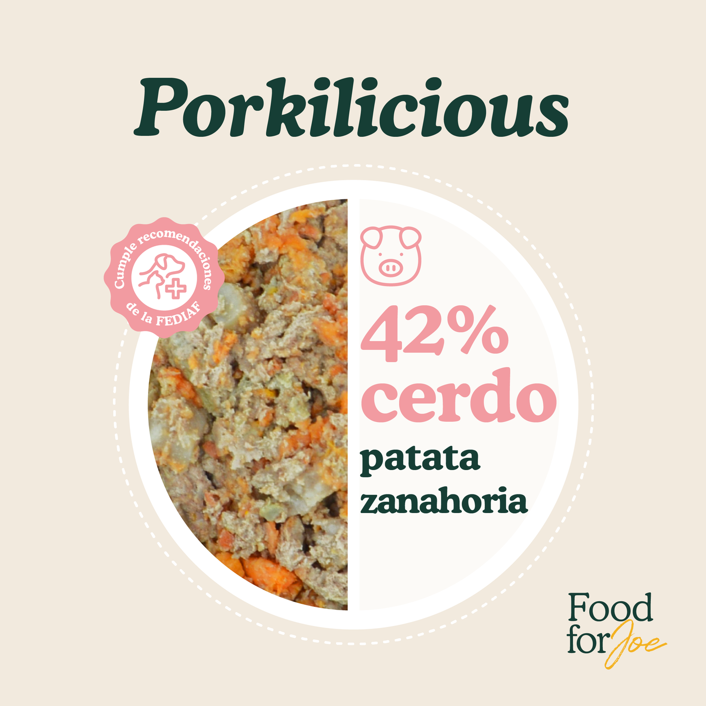 Porkilicious - menú de cerdo para perros 200g