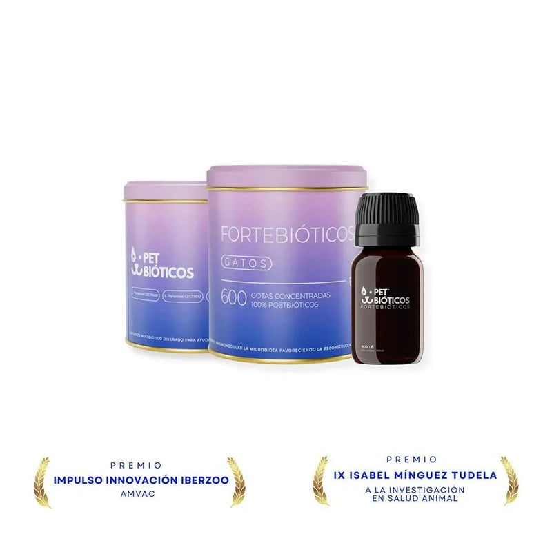 Fortebióticos Gotas Postbióticas para Gato 30 ml 600 Gotas