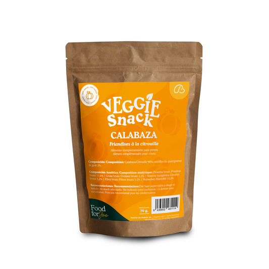 Snack de Calabaza Deshidratada para Perros